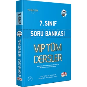 Editör Yayınları 7. Sınıf Vip Tüm Dersler Soru Bankası Mavi Kitap