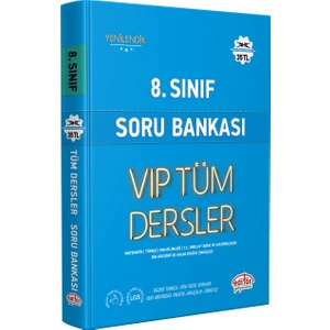 Editör Yayınları 8. Sınıf Vip Tüm Dersler Soru Bankası Mavi Kitap