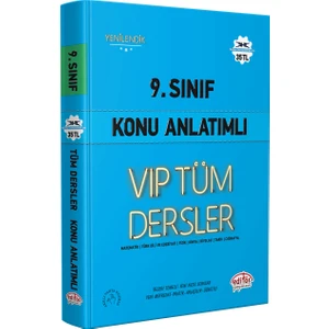 Editör Yayınları 9. Sınıf Vip Tüm Dersler Konu Anlatımlı Mavi Kitap