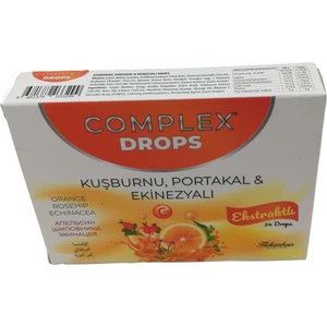 Kuşburnu Portakal Ekinezyalı Pastil Complex Drops 24LÜ