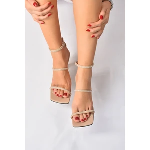 Fox Shoes Ten Kadın Topuklu Ayakkabı K404920109