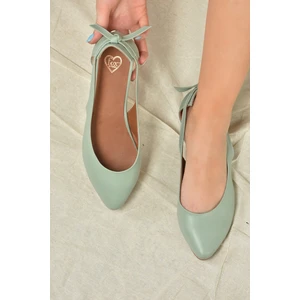 Fox Shoes Yeşil Kadın Babet H726324009