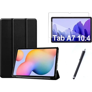 Nezih Case Samsung Galaxy Tab A7 T500 Uyumlu Smart Cover Tablet Kılıfı + Ekran Koruyucu + Kalem