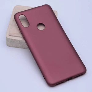 - Xiaomi Mi 8 - Kılıf Mat Soft Premier Silikon Kapak - Mürdüm - T5215