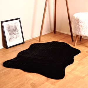 Rex Tavşanı Kısa Tüylü Post Peluş Siyah