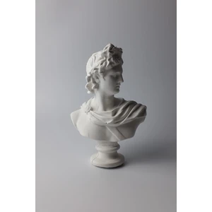 Dekor Apollon Büst Heykel Biblo