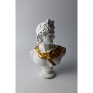 Dekor Apollon Büst Heykel Biblo