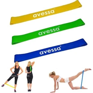 Latex Aerobik 3 Lü Direnç Seti Acrobic Band Seti 3 Lü Set