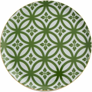 Morocco Ds1 Yeşil Düz Tabak 24 cm