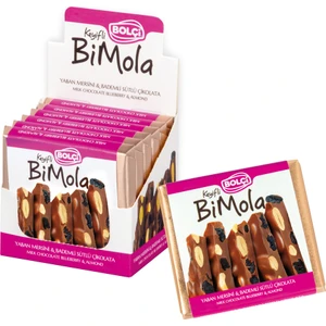 Bi Mola Sütlü Yaban Mersini Badem Tablet Çikolata 70 gr