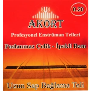 Imece Akort Uzun Sap Bağlama-Saz Teli 0.20 + Tezene