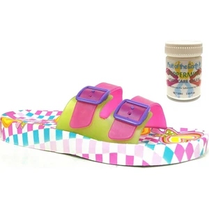 Gzr Bayan Banyo Park Havuz Ev Deniz Bahçe Terliği ve 50ML Nane Ferahlığı Topuk Çatlağı ve Nasır Giderici Krem