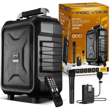 Magicvoice MV-2015 Max 300W Usb-Sd-Bt Siyah 1e-1y Mikrofonlu Fiyatı