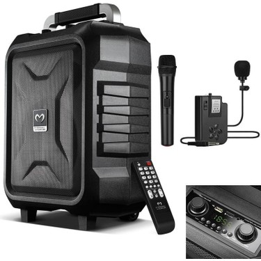Magicvoice MV-2015 Max 300W Usb-Sd-Bt Siyah 1e-1y Mikrofonlu Fiyatı