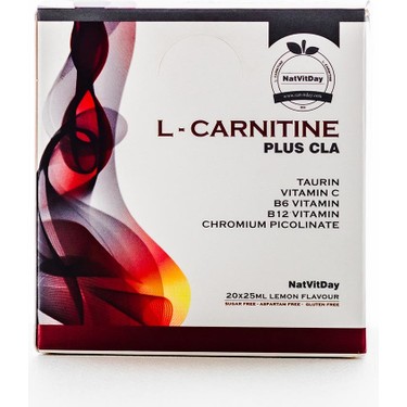cla l carnitine fiyat Natvitday L-Carnitine Plus Cla Limon 3000 Mg 25 Ml X 20 Fiyatı