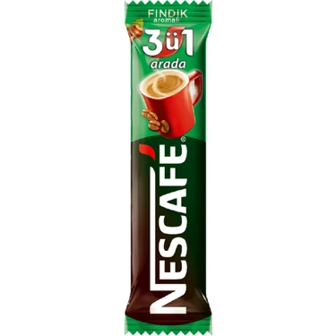 Nescafé 3'ü 1 Arada Fındık Aromalı 48x17 gr Çoklu