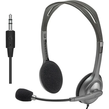 Logitech Mikrofon ile Logitech H111 Stereo Kulaklık (Yurt