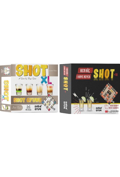 Zaga Oyun Shot Oyunları Kutu Oyunları Seti 2 Si Bir Arada