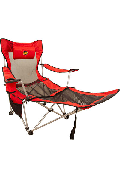 Funky Chaırs Lazy 3 Plus Yatabilen Kamp Sandalyesi Kırmızı