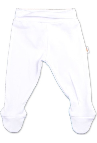 Albimini Boze Albimini Minidamla Penye Patikli Pantolon 43002 Beyaz