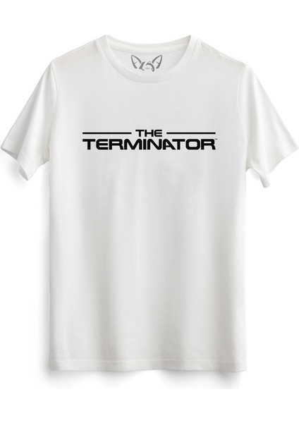 Terminatör Dijital Baskılı Beyaz Tshirt