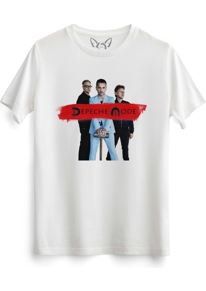 Depeche Mode Baskılı Beyaz Tshirt