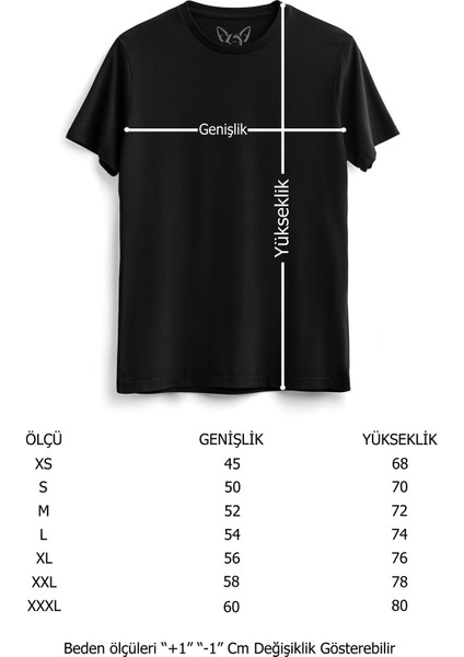 Steins;gate Tasarımlı Baskılı Siyah Tshirt