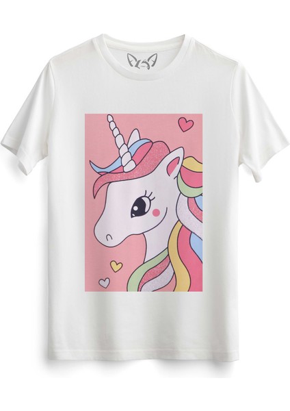 Unicorn Beyaz Tshirt