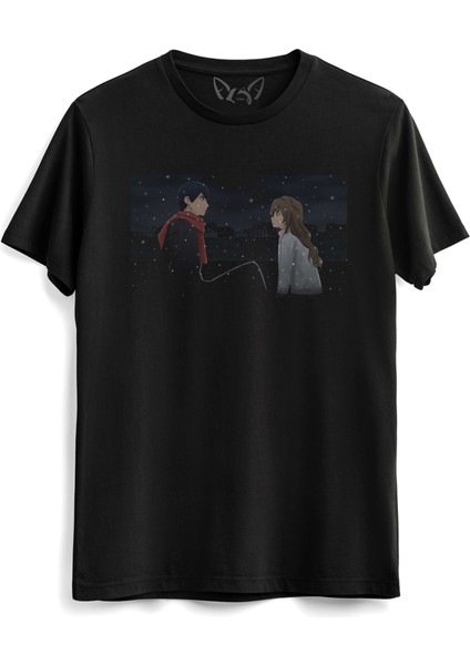 Taradora Resim Baskılı Siyah Tshirt