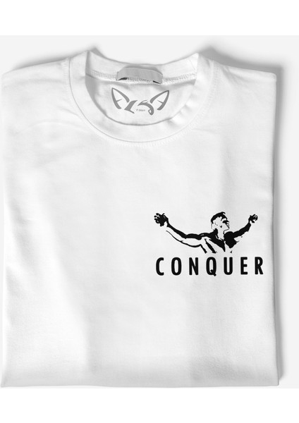 Arnold Schwarzenegger Baskılı Beyaz Tshirt