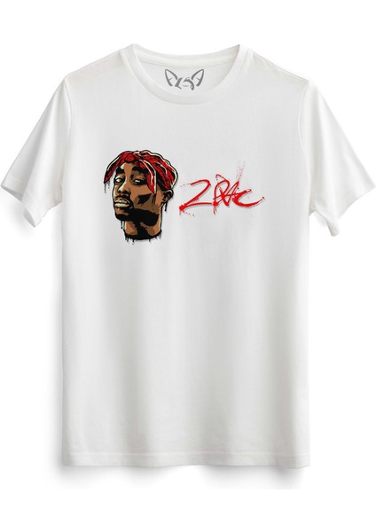 2 Pack Baskılı Beyaz Tshirt