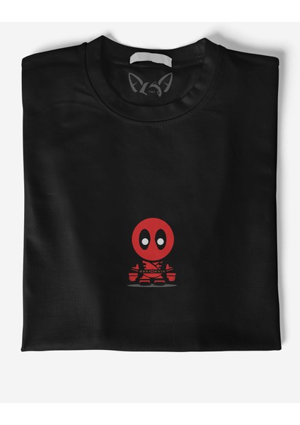 Animal Deadpool Dijital Baskılı Siyah Tshirt fiyatları