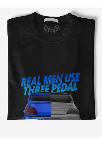 Gtr Man Resimli Baskılı Siyah Tshirt