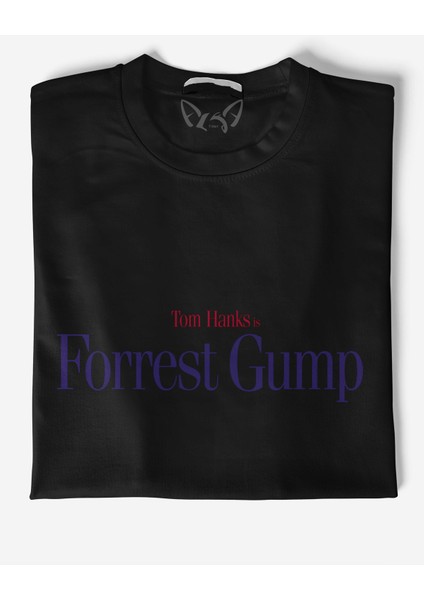 Forrest Gump Tasarımlı Baskılı Siyah Tshirt fiyatları