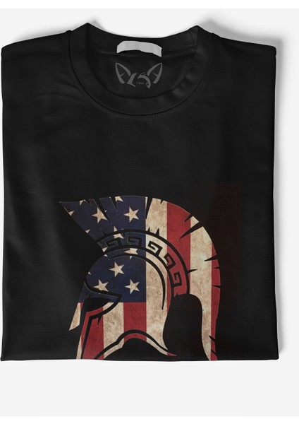 Spartan Dijital Baskılı Siyah Tshirt fiyatları