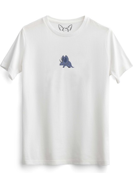 Animal Canavar Resim Baskılı Çocuk Beyaz Tshirt