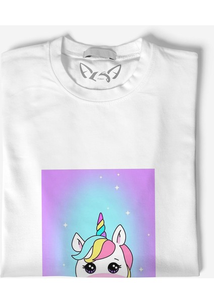 Unicorn Tasarımlı Beyaz Çocuk Tshirt fiyatları