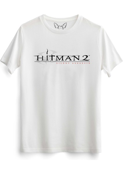 Hitman Tasarımlı Baskılı Çocuk Beyaz Tshirt