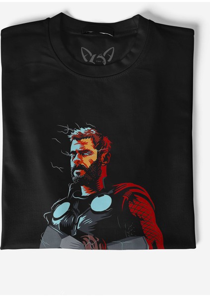 Thor Mjolnir Dijital Baskılı Hammer Çocuk Siyah Tshirt fiyatları