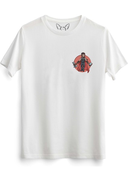 Thor Mjolnir Hammer Baskılı Çocuk Beyaz Tshirt