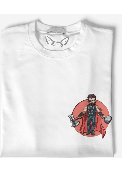 Thor Mjolnir Hammer Baskılı Çocuk Beyaz Tshirt fiyatları