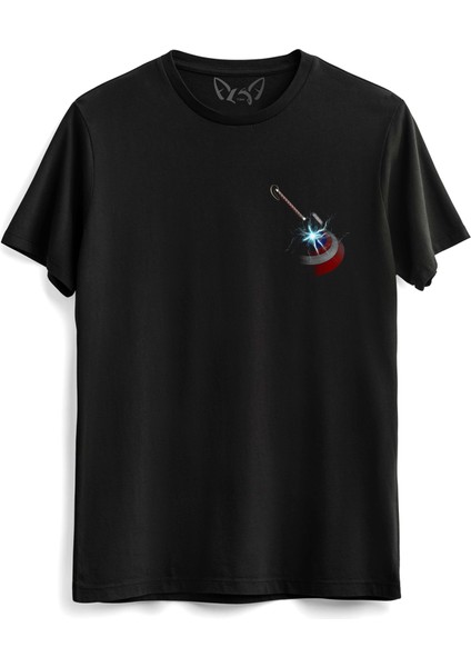 Thor Mjolnir Hammer Çocuk Siyah Tshirt