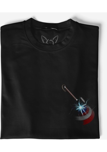 Thor Mjolnir Hammer Çocuk Siyah Tshirt fiyatları