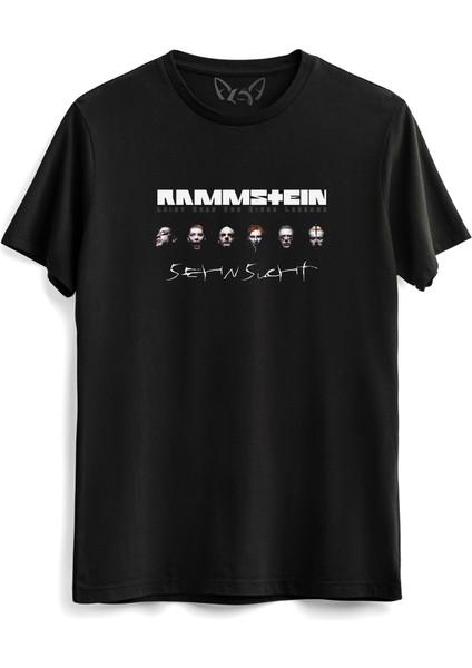 Rammstein Tasarımlı Resim Baskılı Çocuk Siyah Tshirt