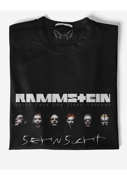 Rammstein Tasarımlı Resim Baskılı Çocuk Siyah Tshirt