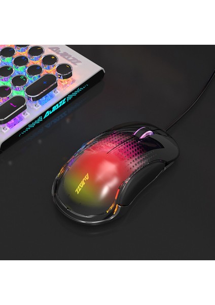 AJ358 10.000 Dpı Rgb Işıklı Kablolu Oyuncu Mouse