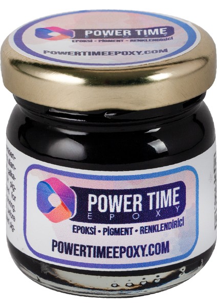 Power Time Epoxy Opak & Transparan Sıvı Pigment Boya Epoksi Için 30 gr