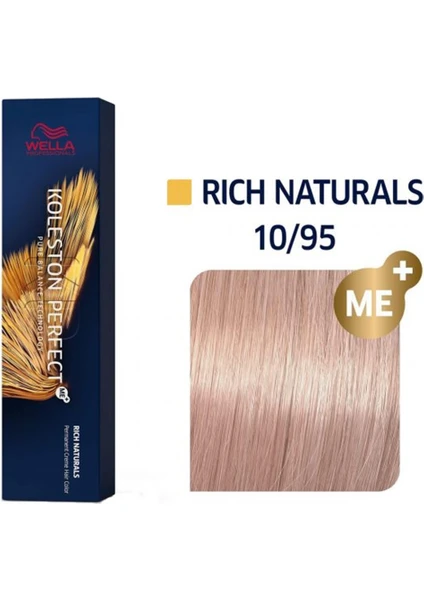 Koleston Perfect Me+ 10/95 Lightest Cendre Mahogany Blonde Saç Boyası 60 ml