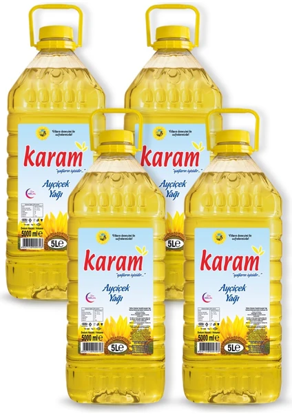 Karam Ayçiçek Yağı 4 x 5 Lt