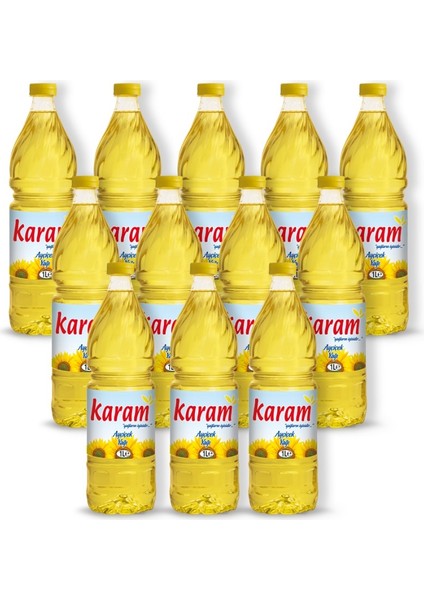 Karam Ayçiçek Yağı 12 x 1 Lt